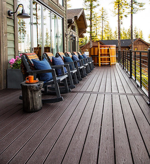 Trex decking and chairs