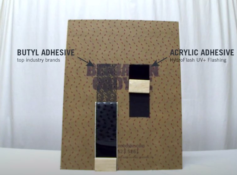 Adhesive Creep Test - Butyl vs. Acrylic
